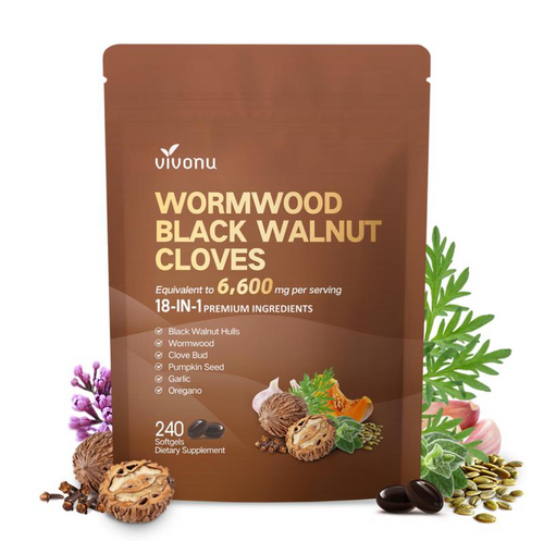 Virella Wormwood Black Walnut Cloves Capsules