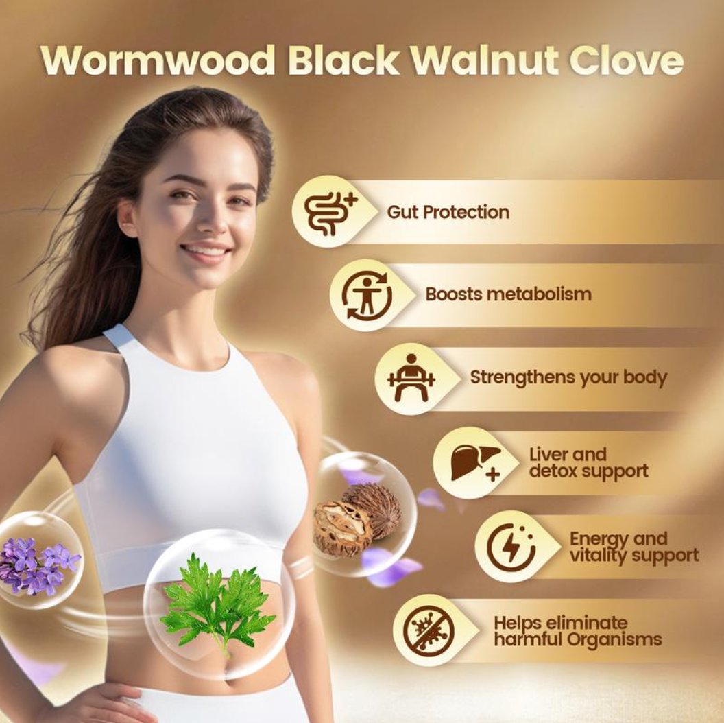Virella Wormwood Black Walnut Cloves Capsules